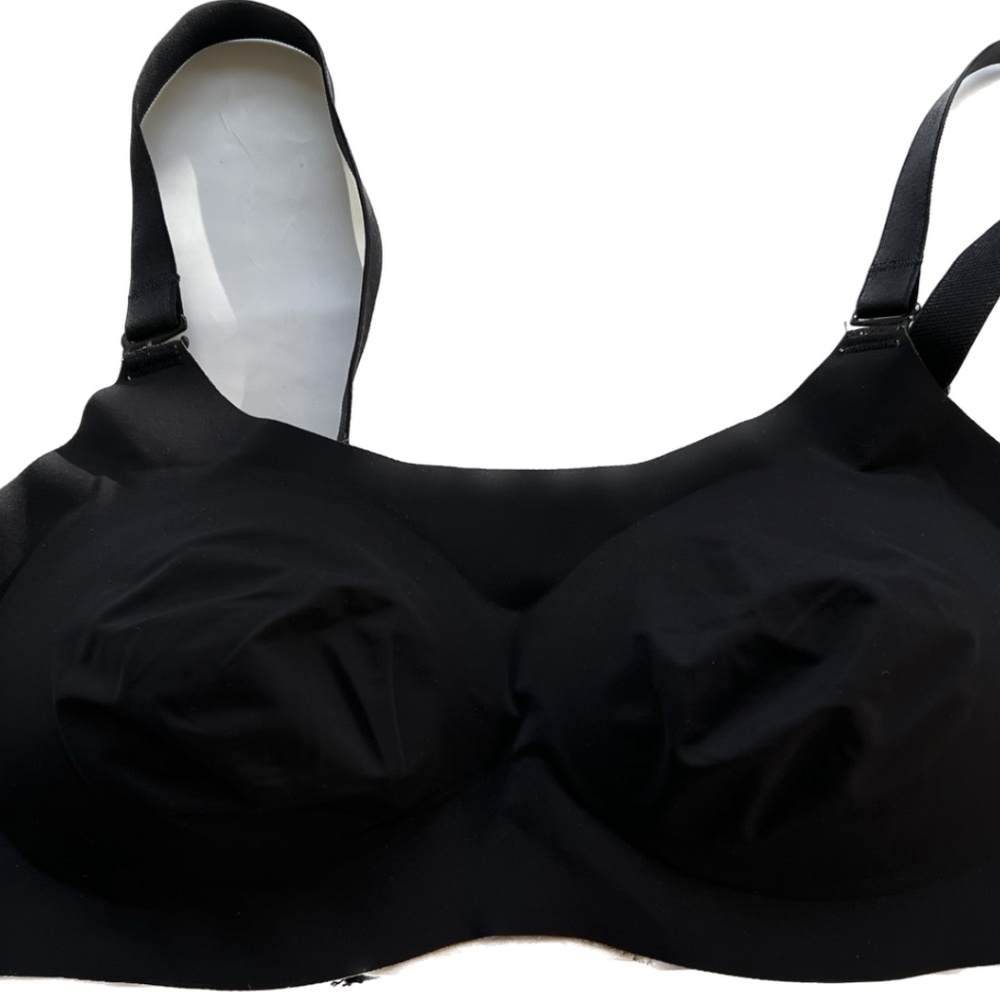 Knix Knixwear Size 2 Evolution Bra Reversible Black Beige Wireless 36A 34B 32C